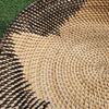 Large Natural & Black Pattern Rattan Bowl Sets - Canggu & Co