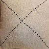 Black & White X Motif Cushion With Tassels - Canggu & Co