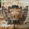 Antique Barong Wooden Head Mask Decor