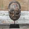 Tribal Motif Wooden Head Masks - Canggu & Co