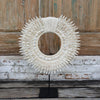 Round Spiral & Cowrie Sea Shell Decor With Stand - Canggu & Co