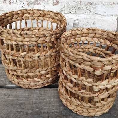 Round Banana Leaf Baskets - Canggu & Co