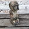 Antique Wooden Ethnic Carved Sitting People Decor - Canggu & Co