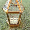 Small Golden Brass Candle Lantern - Canggu & Co