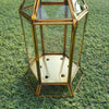 Plain Glass Brass Candle Holder Lantern - Canggu & Co