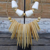 Shell & Wood Necklace Style Decor With Stand - Canggu & Co