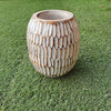 Small Light Wooden Vase - Canggu & Co