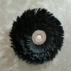 Black Hanging Feather Deco with Coffee Bean Sea Shell - Canggu & Co