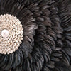 Black Hanging Feather Deco with Coffee Bean Sea Shell - Canggu & Co