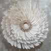White Hanging Feather Juju with Sea Shell - Canggu & Co