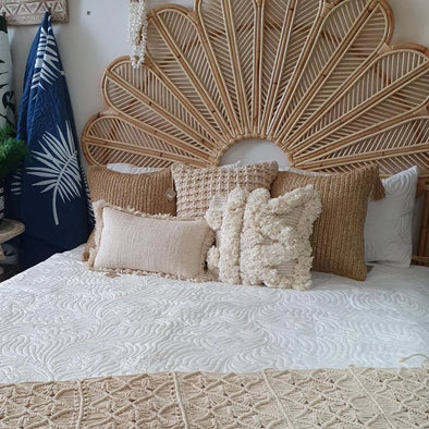 Bamboo Flower Shaped Bed Head - Canggu & Co