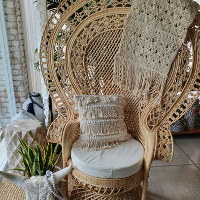 Large Rattan Queens Chair - Canggu & Co