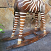 Antique Carved Wooden Rocking Zebra - Canggu & Co