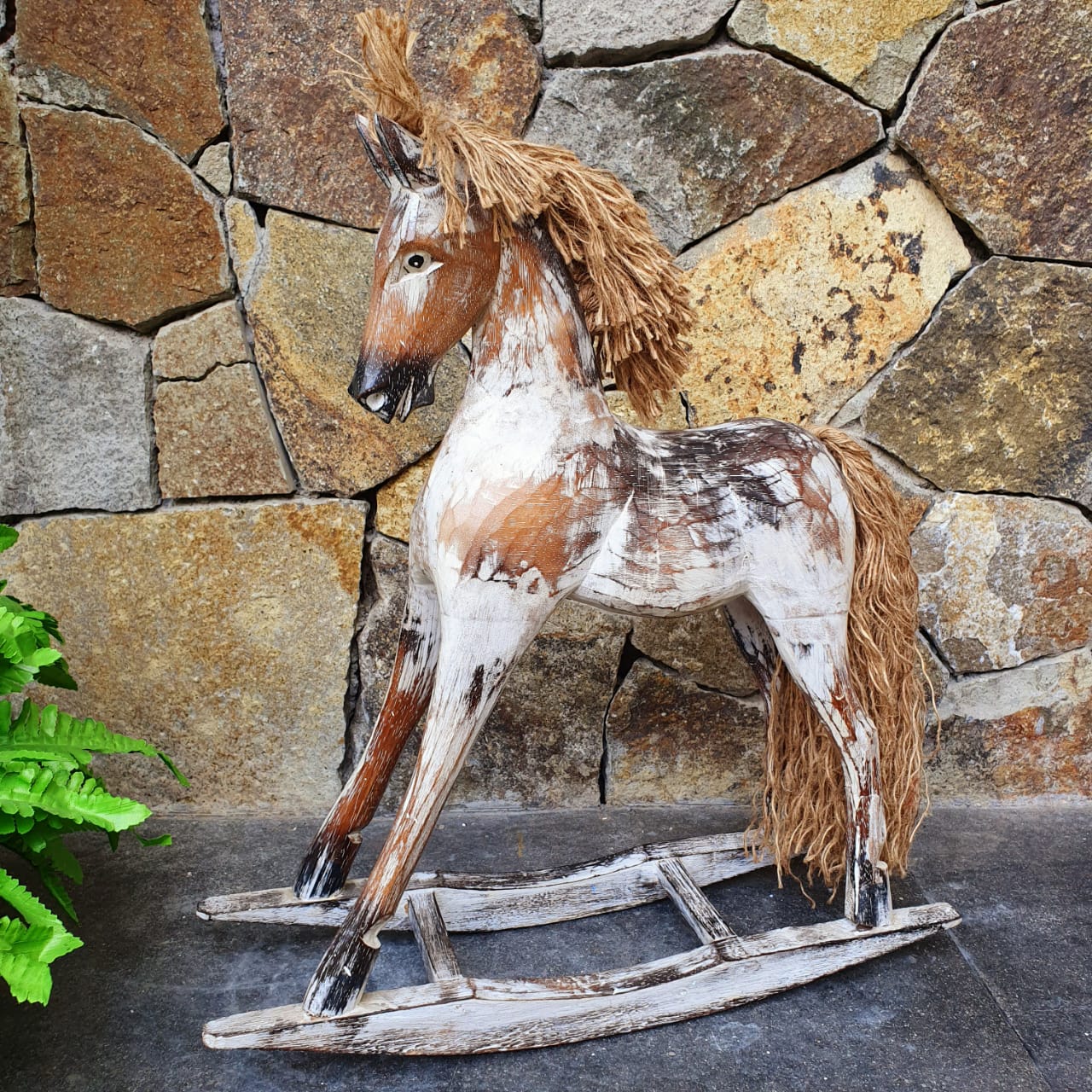 Wooden rocking horse for sale sales
