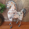 Tall Antique Carved Wooden Horse - Canggu & Co