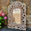 Antique Carved Arched Wooden Mirror - Canggu & Co