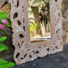 Antique Carved Arched Wooden Mirror - Canggu & Co