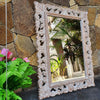 Large Antique Ornate Carved Wooden Mirror - Canggu & Co