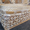 Brown Or Whitewash Rattan & Bamboo Basket Trays With Handles - Canggu & Co