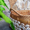 Brown Or Whitewash Rattan & Bamboo Basket Trays With Handles - Canggu & Co