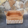 Rattan, Bamboo & Shell Basket Trays With Handles - Canggu & Co