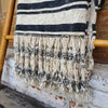 Striped Raw Cotton Throw With Matching Fringe - Canggu & Co