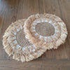 Natural Round Raffia and Grass Straw Placemat - Canggu & Co