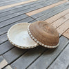 Brown Or White Rattan Bowls With Shells - Canggu & Co