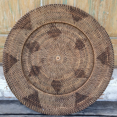 Large Woven Rattan Plate - Canggu & Co