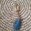 Brass Cowrie Shell Key Chain With Tassels - Canggu & Co