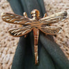 Golden Dragonfly Brass Napkin Rings - Canggu & Co