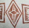 Black And Natural Aztec Motif Raw Cotton Cushion