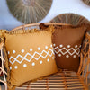 Embroided Motif Cotton Linen Cushions