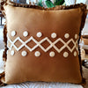 Embroided Motif Cotton Linen Cushions