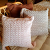 Multi-Color Knitted Macrame Cushions With Tassels