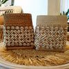 Small Rattan Box With Shell Motif