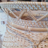 Medium Sized Whitewash Round Rattan Baskets