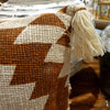 Aztec Printed Pattern Cotton Cushions With Fringe Or Tassels