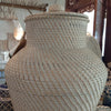 Tall Rattan Cylinder Shaped Basket With Lid
