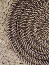 Woven White Round Rattan Placemat