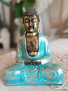 Antique Large Resin Sitting Buddha Statue
