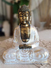 Antique Large Resin Sitting Buddha Statue