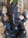 Plain & Antique Ganesha Resin Statue Decor Small