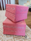 Aluminium Prayer Box Set Pink Boxes