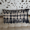 Tye Dyed Blue & Black Cotton Linen Cushions - Canggu & Co