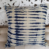 Tye Dyed Blue & Black Cotton Linen Cushions - Canggu & Co