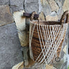Banana Leaf Basket Set With Knitted Exterior Medium