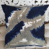 Tye Dyed Blue & Black Cotton Linen Cushions - Canggu & Co