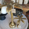 Palm Tree Brass Candle Stick Holders - Canggu & Co