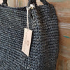 Black Woven Straw Grass Bag - Canggu & Co